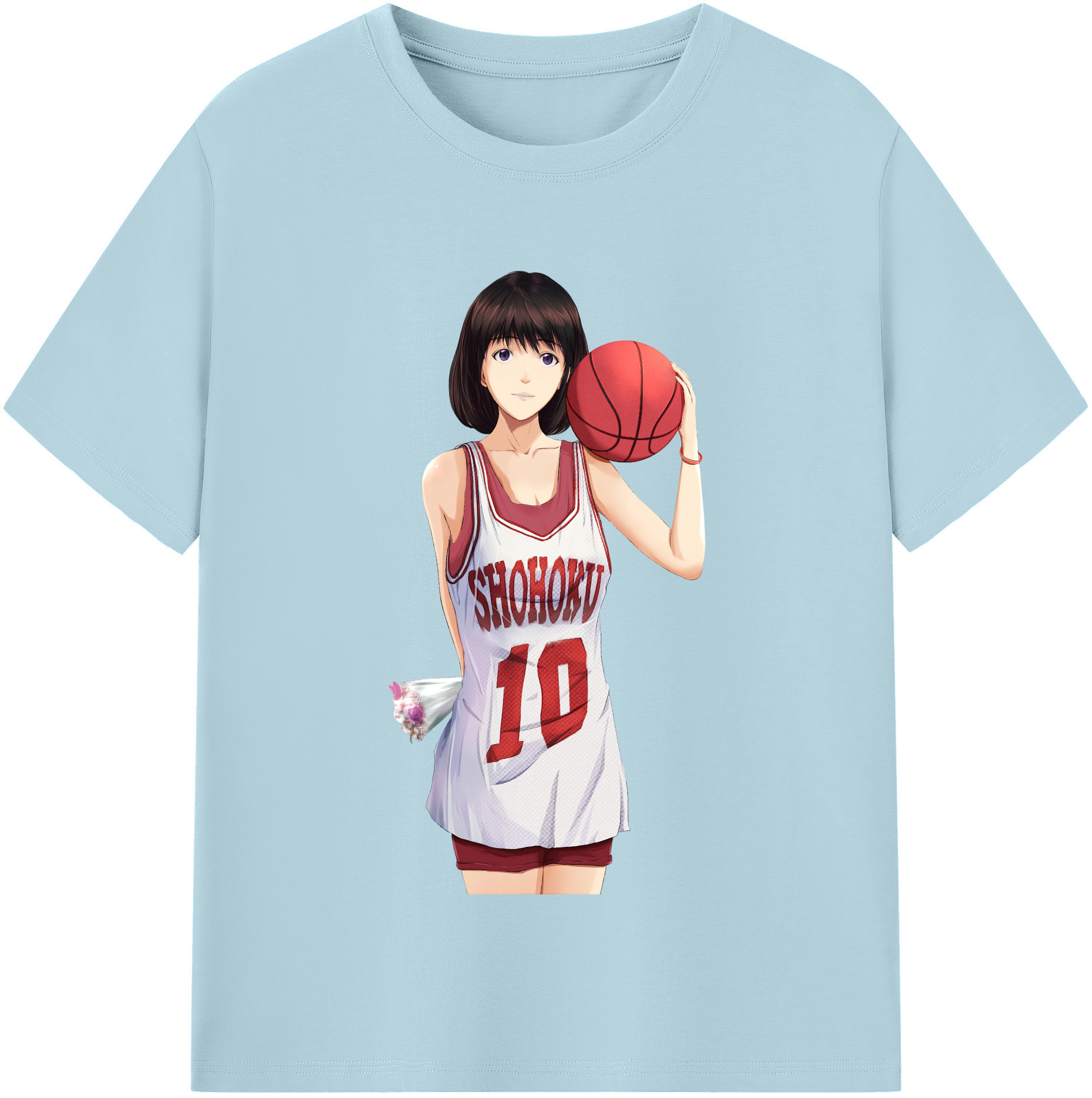 SLAM DUNK／スラムダンク 綿100％半袖Tシャツ（フロントプリント）